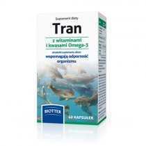 Zdjęcie Tran z witaminami + kwasy Omega3 BIOTTER 60 kapsułek